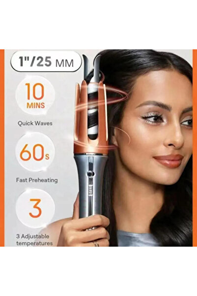 Generic Hair Curler Portable Hair Styler Fast Heating Temperature Display Auto Hair Curling Iron