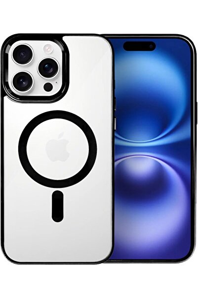 Margoun جراب iPhone 16 Pro Max Ultra Hybrid MagFit - Frost (أسود، 16 Pro Max)