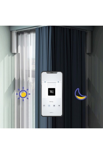 Velaria smart electric curtain track 220 cm operated by electric motor model M100