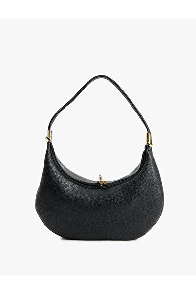 Koton Τσάντα χειρός και ώμου με φερμουάρ από συνθετικό δέρμα με μεταλλικά αξεσουάρ