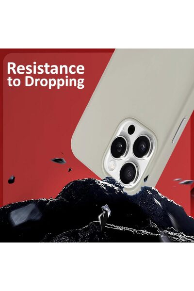 Margoun Leather Slim Case for iPhone 16 Pro Max with Camera Lens Protection (Gray)