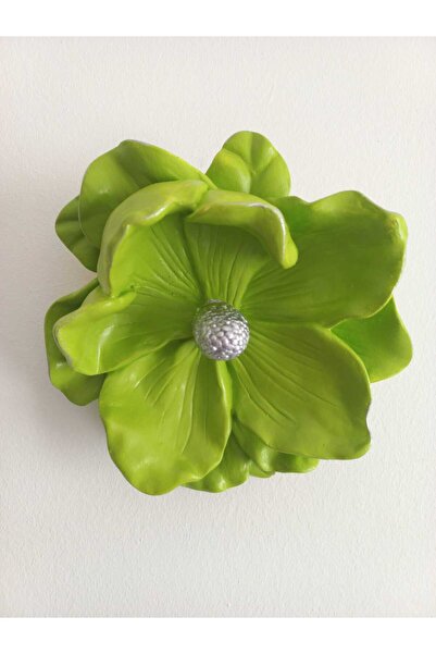 WALL DECORATION FLOWER-16CMX16CM-PISTACHIO GREEN COLOR