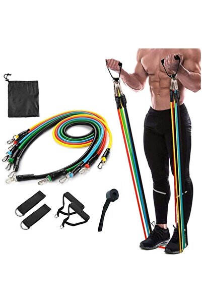 Little Rockz Exercise Bands Resistance Bands Set for Workingout Door Fitness Gym Resistance Bands Kit for Men Wom