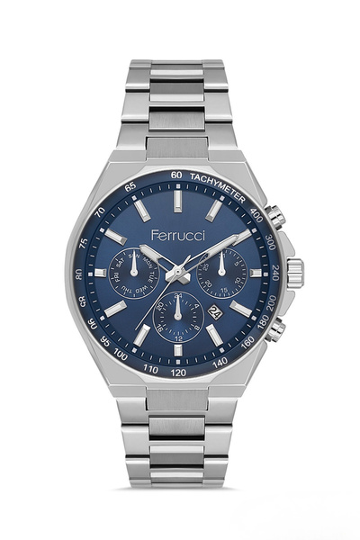 Ferrucci Gümüş Çelik Kordon Erkek Kol Saati L03635M.04