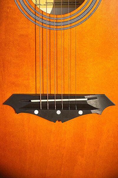 Generic 38-Inch Acoustic Guitar with Bag, Strings, Capo, Picks & Strap -Sunburst