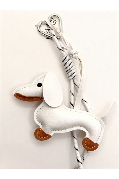 Mooniva Dachshund bag charm – Sausage Dog, eco-leather bag accessory