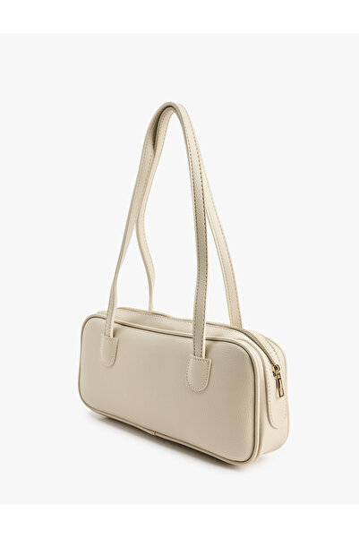 Koton Zippered Faux Leather Shoulder Bag with Handle