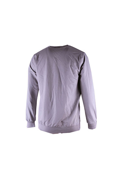 trender 0 Collar 2 Thread Gray Men's Sweatshirt Trend Print