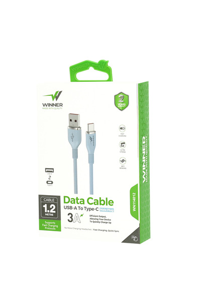 WINNER Silicone USB Charging and Data Cable - Type-C