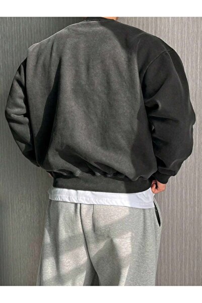 OVER HEAD Men's Time Will Tell Printed Cycling Jacket Sweatshirt