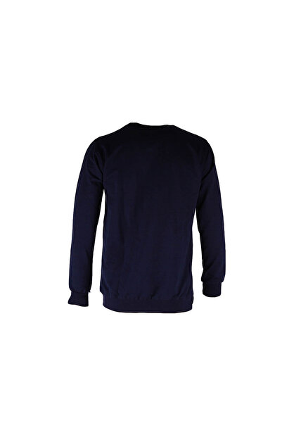 trender 0 Collar 2 Thread Indigo Men's Sweatshirt Trend Print