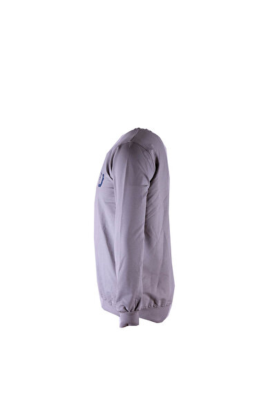 trender 0 Collar 2 Thread Gray Men's Sweatshirt Trend Print