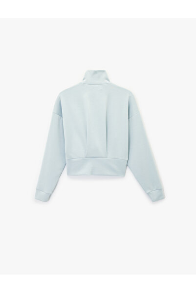 Koton Mânecă lungă guler ridicat cu fermoar Swea tricou