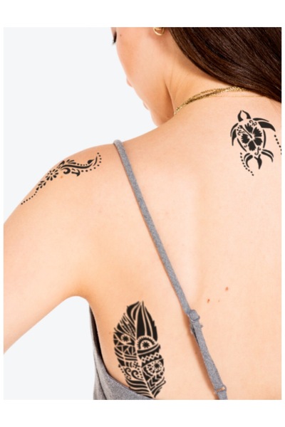 ONE SPRAY TATTOO Tulum temporary tattoo stencil