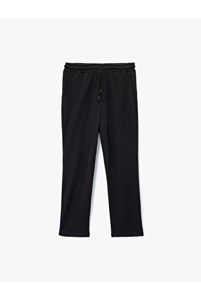 Koton Cotton Regular Fit Pocketed Lace-Up Waist Sweatpants