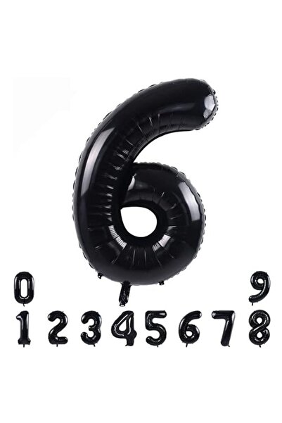 PARTİAVM Kuromi 6 Year Old Birthday Balloon Set Sanrio Character Black Number Pink Purple Pastel Installation with Video