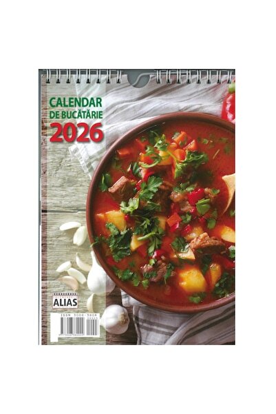 Publicatiile Flacara Calendar de bucatarie 2026, format A4, 52 file - Alias Publishing