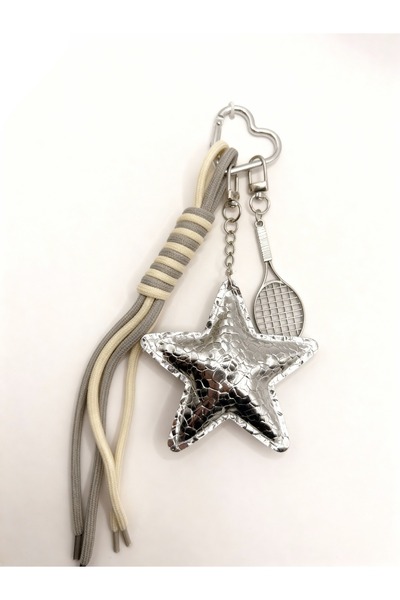 Mooniva Breloc pentru geantă cu stea – Accesoriu estetic cu farmec pentru gen...