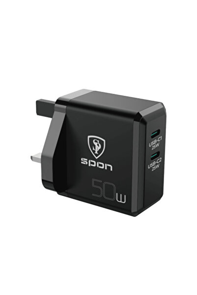 Spon 50W Dual USB-C Universal Wall Charger