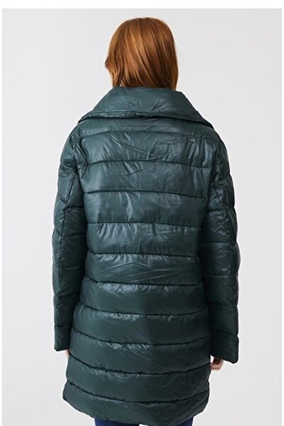 Ltb oversized μακρύ πράσινο παλτό