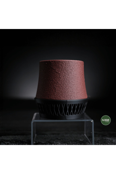 Homentum Aven | Ghiveci decorativ cu textură lemnoasa 10 cm