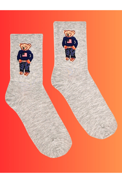 Shuttle Park Special Series Happy Colorful Bear Teddy Socks Fun Comfortable Stylish Design Style Socks