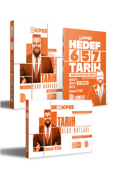 Benim Hocam Yayınları 2026 KPSS Tarih Ders Notları - Soru Bankası ve 18 Denem...