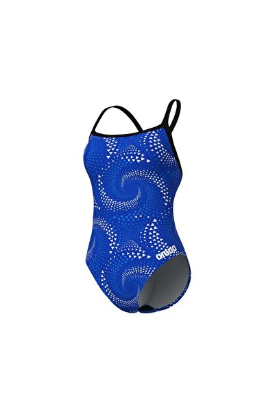 ARENA Women's Fireflow Swimsuit Challenge Back Black-Team Royal