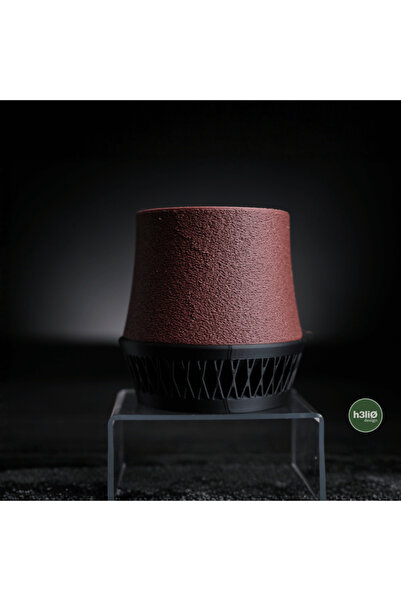 Homentum Aven | Ghiveci decorativ cu textură lemnoasă 8 cm