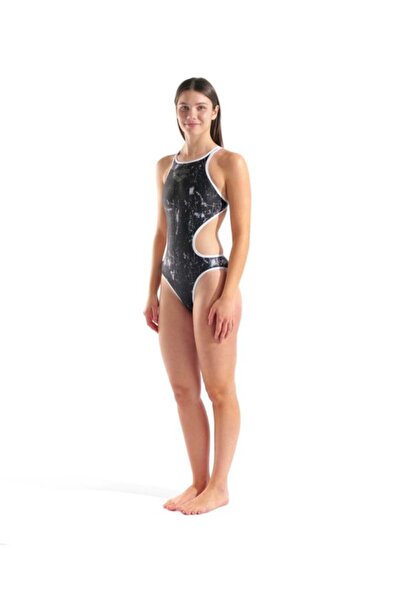 ARENA Women's One Lacquer One Piece Multi Black-White