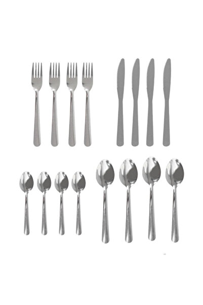 celhome 16-Piece Stainless Steel Cutlery Set – Knife, Fork, Tablespoon and Teaspoon, Elegant Design