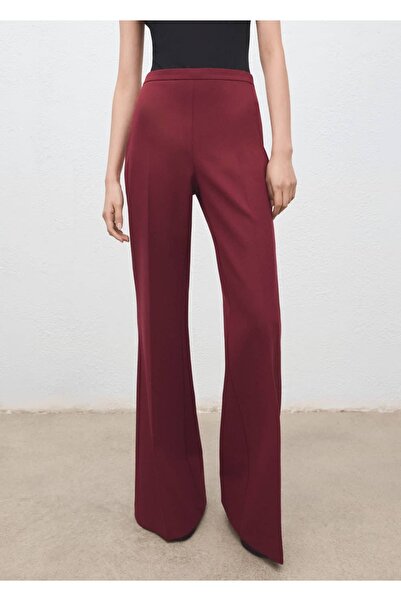 MANGO Woman Wide Leg Fabric Pants