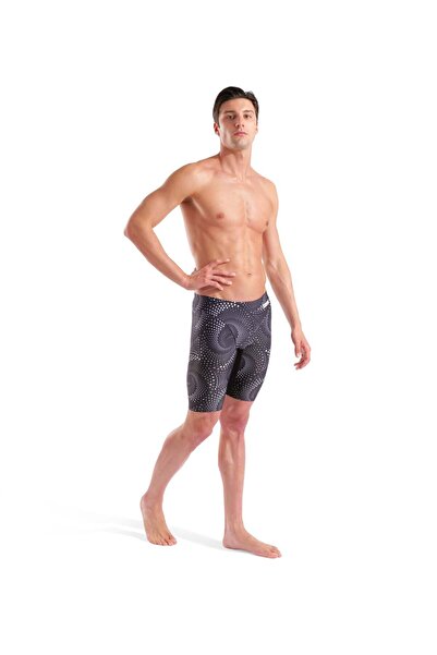 ARENA Men's Fireflow Swim Jammer Black-Team Black