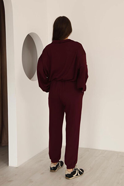 Nazline Women's Sweatshirt Sweatpants 2-Piece Top and Bottom Set