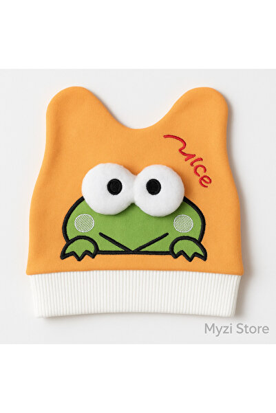 MYZİ STORE Newborn Baby Hat – 100% Cotton, Patterned & with Accessories – 0-5 Months