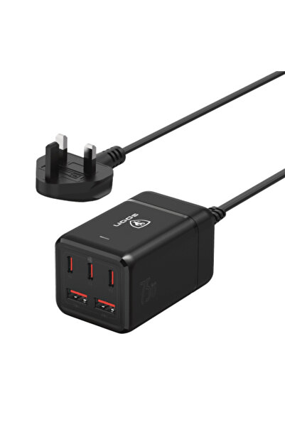 Spon 75W Wall Charger - 3x USB-C & 2x USB-A (GaN)