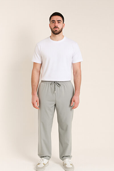 MODENZO Men's Baggy Parachute Fabric Loose Fit Straight Leg Trackpants