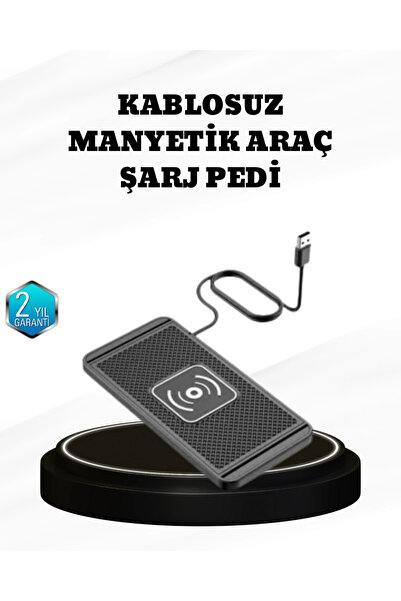 Eco Lounge 15W Manyetik Kablosuz Şarj Pedi Araç Masa Kullanımına Uygun Qi Şar...