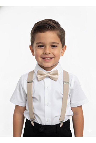 Masal Dünyası Bursa طقم حمالة بنطلون وربطة عنق للأولاد