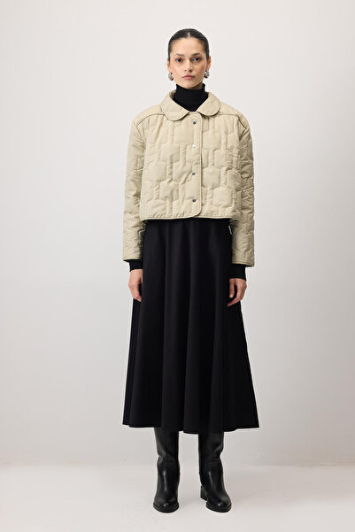 Touché Privé TIE DETAILED QUILTED JACKET