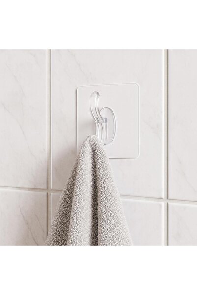 Karerca Şeffaf 1 Adet Kendinden Yapışkanlı Pratik Kancalı Duvar Askısı