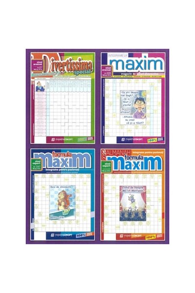 Maxim Grup Colectia integrame avansati (almanah, integrame formula Maxim, Div...