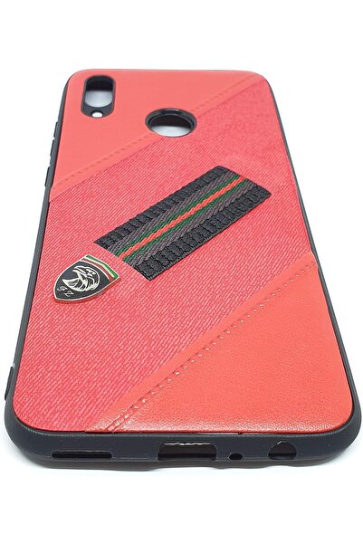Other Huawei P Smart 2019 Leather Cover With holder - Red