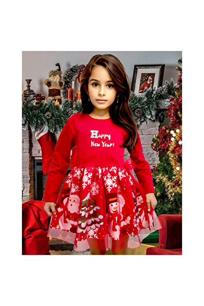 OEM Red dress with Santa Claus Happy New Year