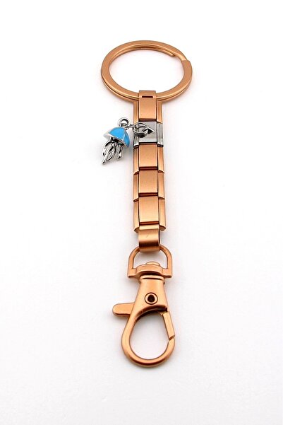 Solfera Jellyfish Ocean Reef Rose Stainless Steel Charm Bag Ornament Keychain Ky098