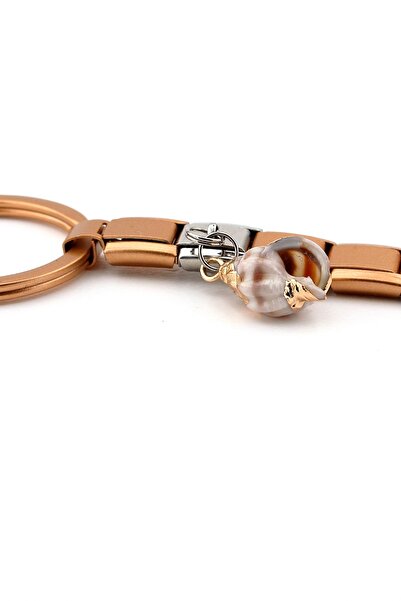 Solfera Seashell Seaside Beach Holiday Rose Steel Charm Bag Ornament Keychain Ky094