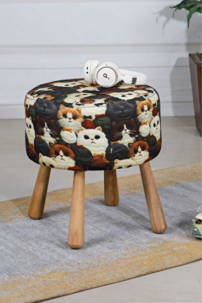 PUFMANYA ETNA BOHEM DOĞAL GÜRGEN AYAKLI ÇOK AMAÇLI PUF KOLTUK