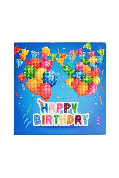 Craft Buddy Creative set of crystal paintings Happy Birthday18x18cm,