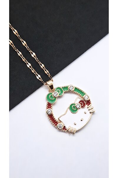 Serenity Ribbon Hello Kitty Steel Necklace