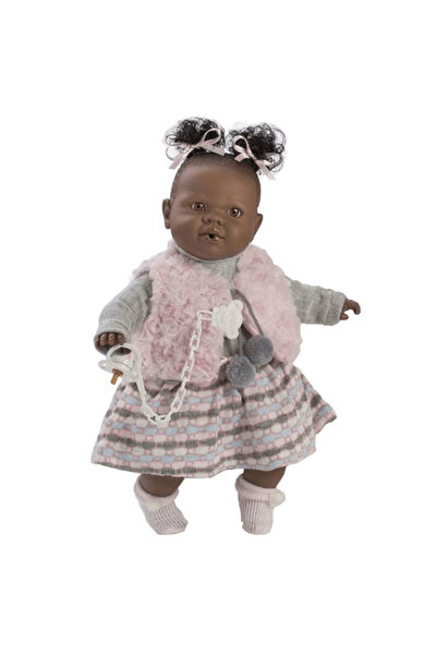 Berbesa Papusa interactiva Alicia cu vesta de blana, 38 cm,